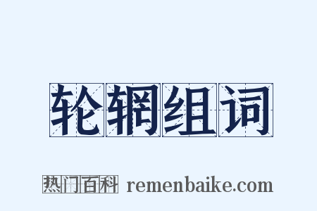 轮辋组词是什么意思的图片